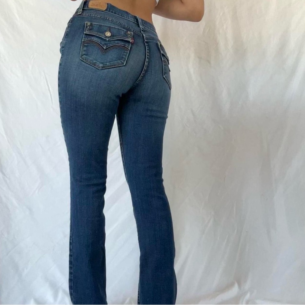 Levi's Women's Straight Cut Jeans in Deep Blue